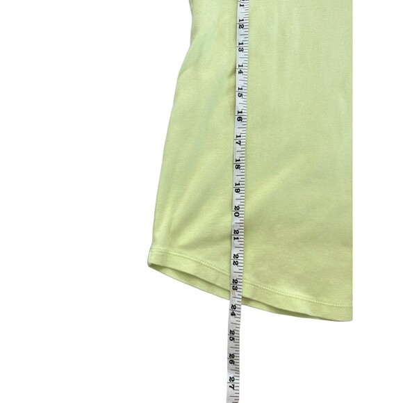 J Jill Pima Cotton Basic T XS Lime Neon Green T Shirt Top - Picture 6 of 7